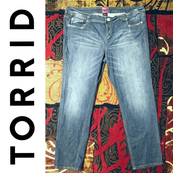 torrid Denim - Torrid Low Rise Plus Size Blue Denim Jeans